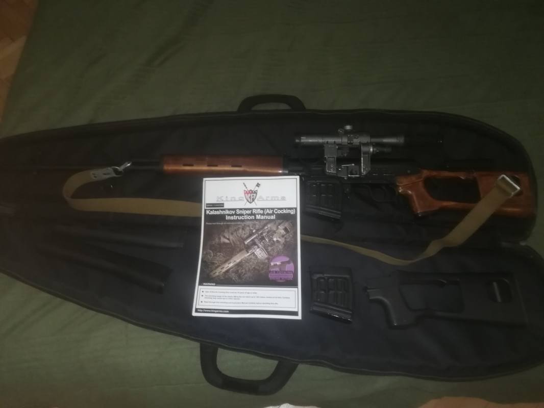 Купить Снайперская винтовка King Arms SVD Spring Real woo King Arms для страйкбола