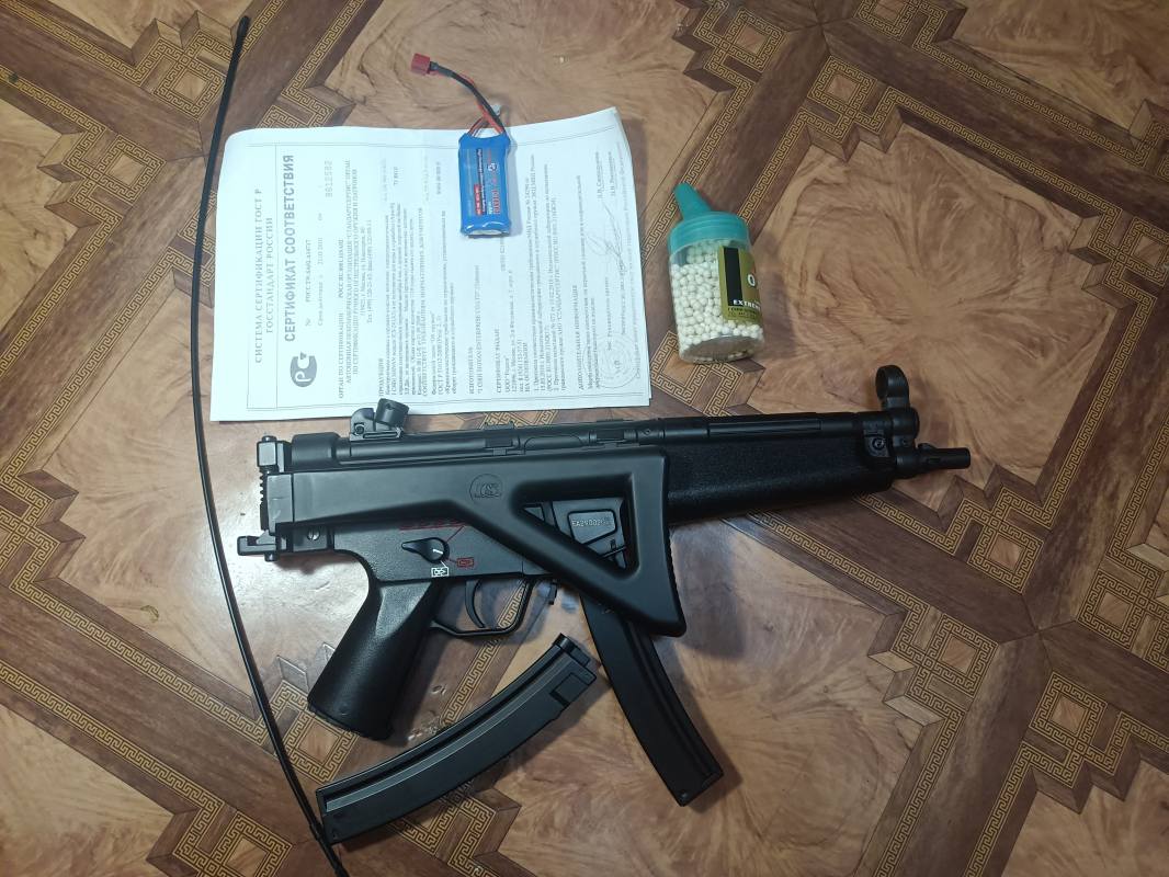 Купить МР5А5,  ICS+LiPo аккамулятор I CHIH SHIVAN модель ICS-24 Тайвань (A3) для страйкбола